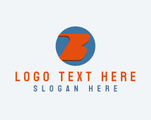Negative Space - Startup Media Business Letter B logo design