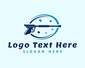 Clean - Pressure Washer Cleaning logo design