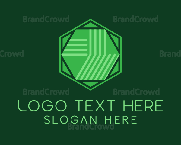 Digital Processing Hexagon Logo