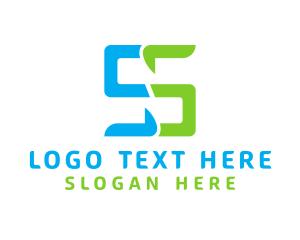 General - Digital Tech Letter SS logo design