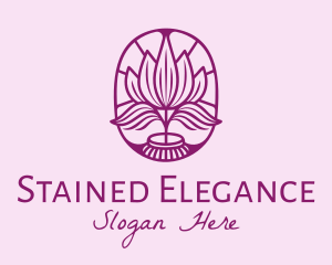 Elegant Tulip Flower  logo design