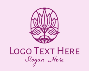 Flower Shop - Elegant Tulip Flower logo design
