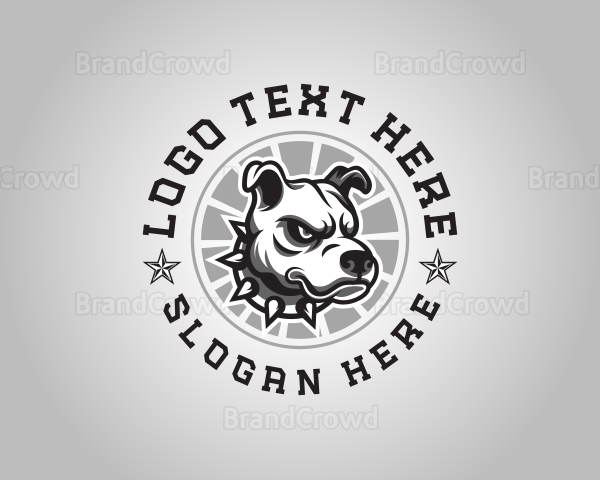 Fierce Pitbull Dog Logo