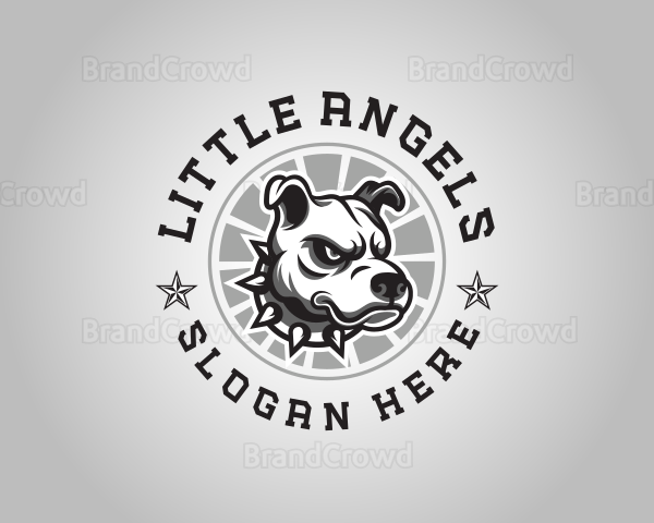 Fierce Pitbull Dog Logo