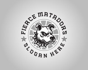 Fierce Pitbull Dog logo design