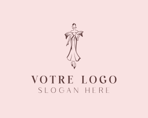 Gown Fashion Stylist Logo