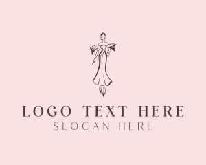Bridal Gown - Gown Fashion Stylist logo design