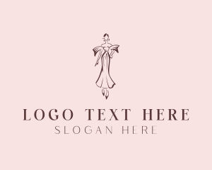 Gown Fashion Stylist Logo