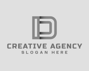 Agency - Generic Striped Agency Letter D logo design