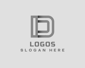 Organization - Generic Striped Agency Letter D logo design