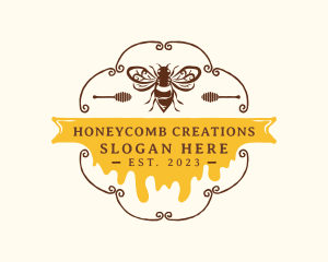 Beeswax - Honey Bee Apiary logo design