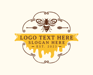 Beeswax - Honey Bee Apiary logo design