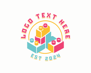 Toy Lego Daycare logo design