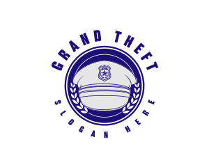 Police Hat - Police Officer Hat logo design