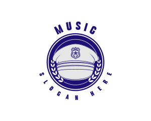 Police Hat - Police Officer Hat logo design