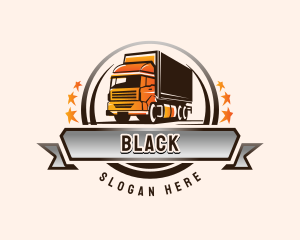 Trailer - Cargo Shipping Transport Truck logo design