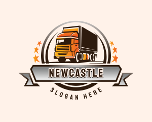 Truck - Cargo Shipping Transport Truck logo design