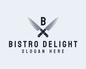 Kitchen Chef Knife logo design