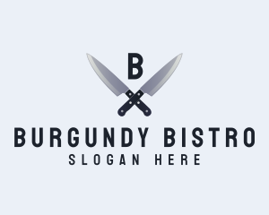 Kitchen Chef Knife logo design