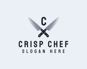 Kitchen Chef Knife logo design