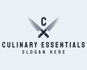 Kitchen Chef Knife logo design