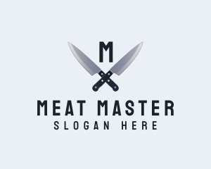 Kitchen Chef Knife logo design