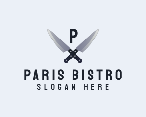 Kitchen Chef Knife logo design