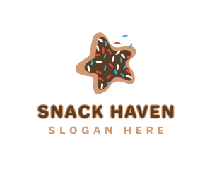 Star Cookie Snack logo design