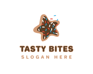 Snack - Star Cookie Snack logo design