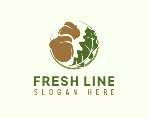 Acorn Leaf Farm logo design