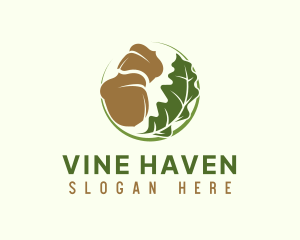 Acorn Leaf Farm logo design