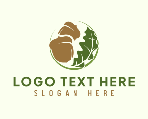 Oak - Acorn Leaf Farm logo design