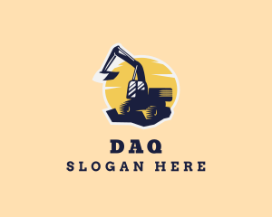 Construction Excavator Machinery Logo