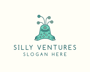 Slug Eyes Alien logo design