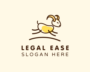 Goat Farm Animal  Logo