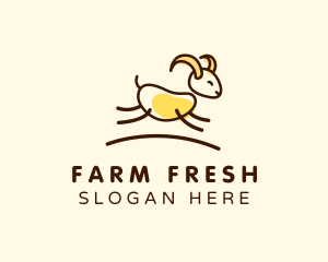 Goat Farm Animal  logo design