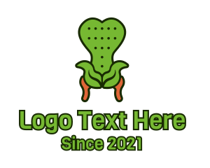 Leaf Antique Chair logo design