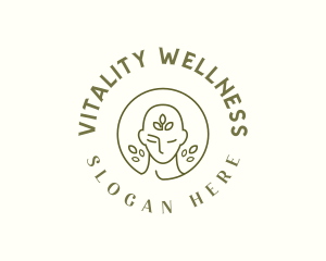  Mental Wellness Leaf logo design