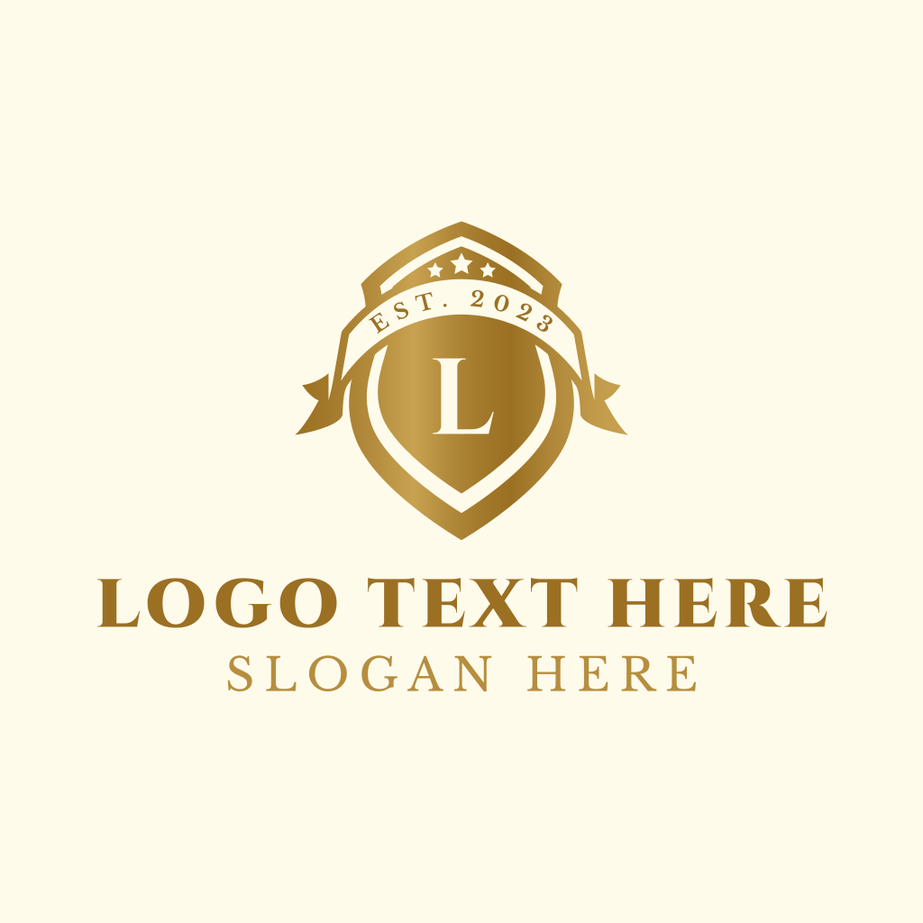 Gold Shield Lettermark Logo | BrandCrowd Logo Maker