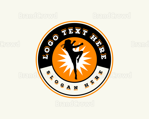 Karate Sports Athlete Logo