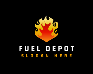 Gasoline - Fire Heat Element logo design