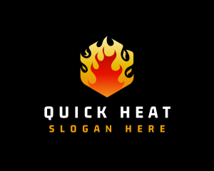 Fire Heat Element  logo design