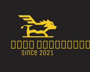 Modern - Golden Yellow Boar Wing logo design