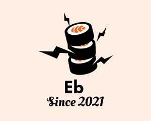 Cuisine - Electric Sushi Restaurant logo design