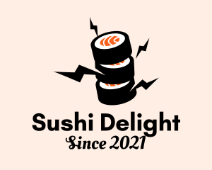 Sushi - Electric Sushi Restaurant logo design