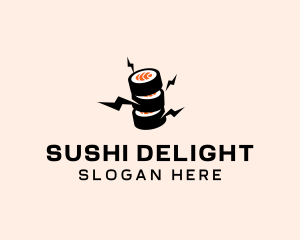 Electric Sushi Restaurant logo design