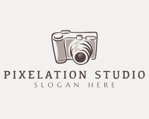 Camera Lens Photo logo design