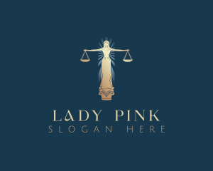 Lady Justice Scales logo design