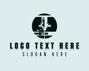 Machinist - Mechanical Laser Engraving logo design