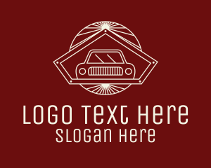 Car Dealer - Vintage Automobile Car Garage logo design